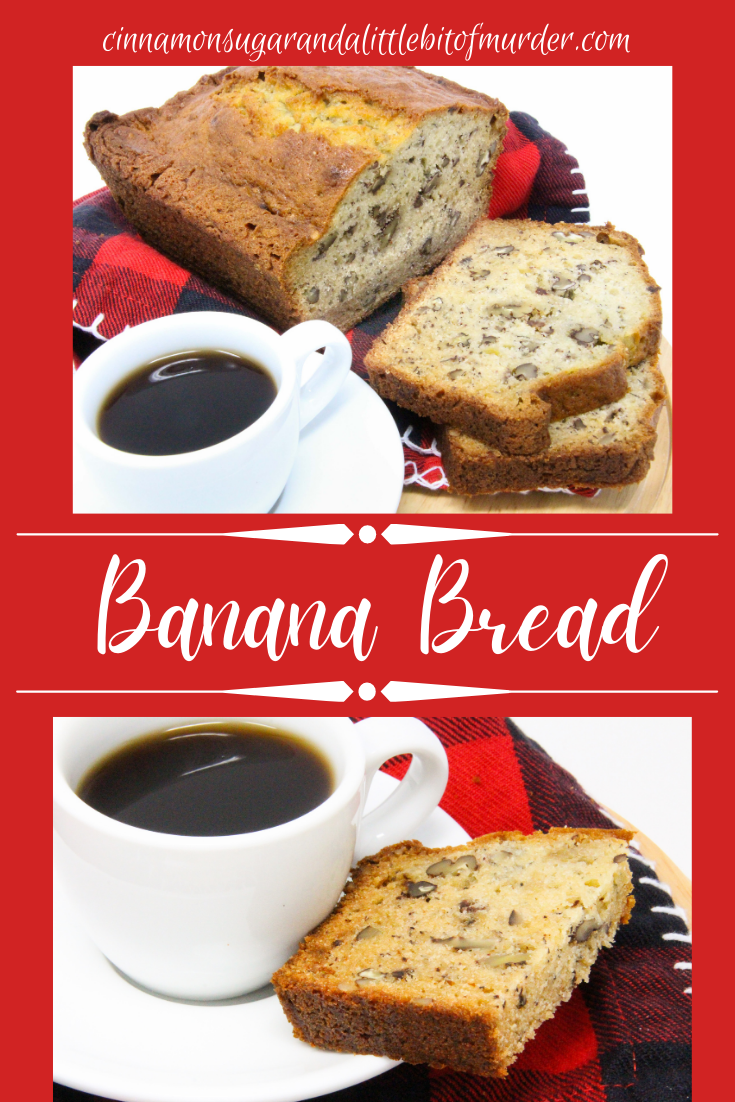 Easy to mix up, this moist sweet banana bread is delicious all on its own or slathered with sweet cream butter. Perfect for breakfast, a snack, or even dessert! Recipe shared with permission granted by Barbara Ross, author of SHUCKED APART.