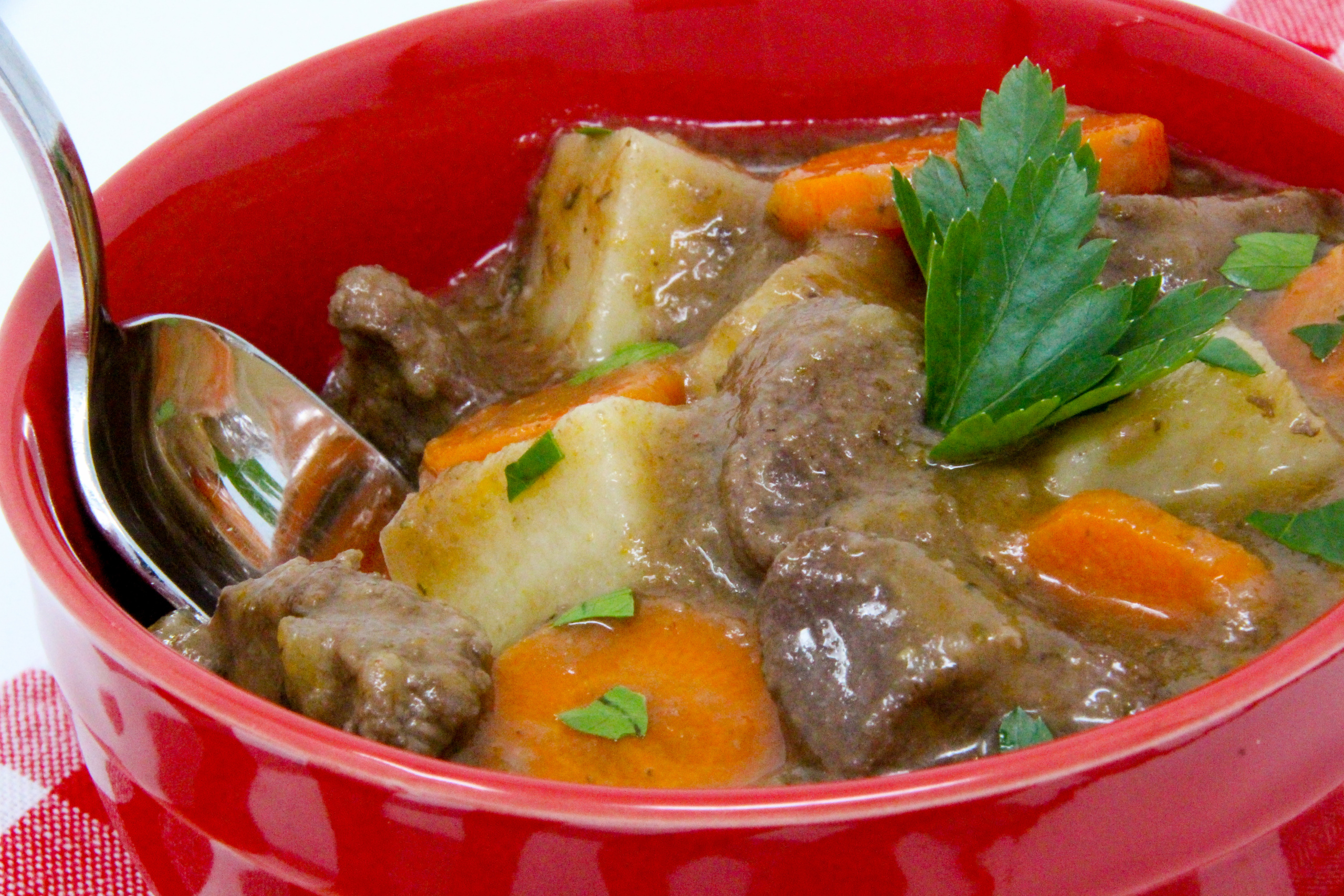 Eoin's Irish Stew is a hearty dish and chock full of flavor. This warming bowl of stew is the perfect dinner for a chilly night or a simple reheat for a filling lunch the next day! Recipe shared with permission granted by Carlene O'Connor, author of MURDER IN AN IRISH BOOKSHOP. 