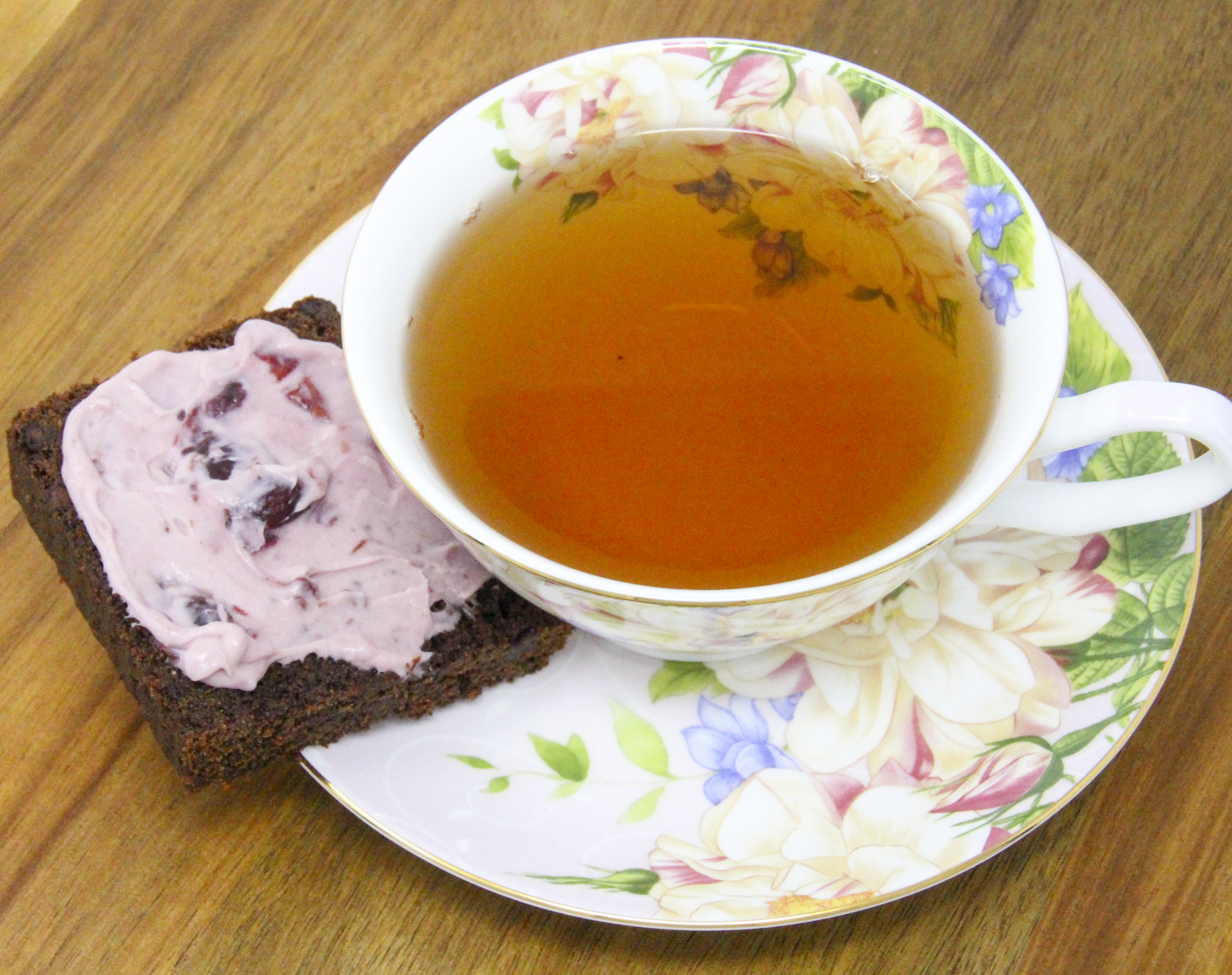 Super rich and super chocolaty, Gluten-Free Chocolate Loaf with Cherry Mascarpone Filling (or spread) ratcheted up the yum factor! A delectable treat for brunch, afternoon tea, or for anytime you feel like spoiling yourself! Recipe shared with permission granted by Libby Klein, author of BEAUTY EXPOS ARE MURDER.