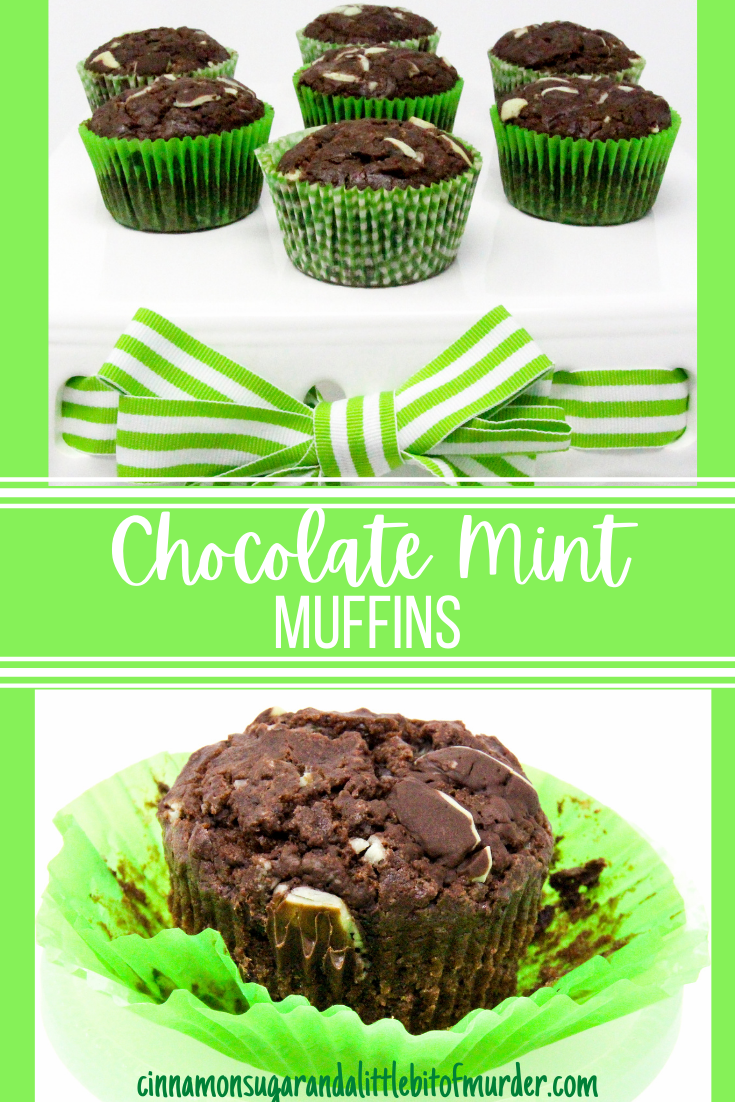 With a generous portion of of both cocoa powder and Andes Chocolate Mints, these rich Chocolate Mint Muffins could very well be classified as dessert cupcakes since they're so scrumptious! Recipe shared with permission granted by Daryl Wood Gerber, author of WINING AND DYING.