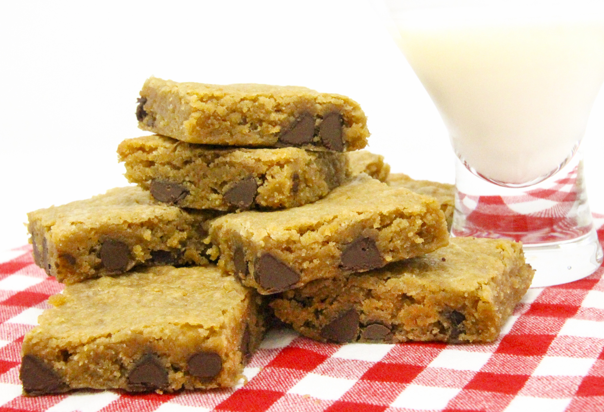 Bourbon Chocolate Chip Blondies mix together quickly using pantry and dairy staples. It didn’t take long for these to bake so we could enjoy the delectable combination of bourbon with the creamy sweetness of chocolate. Recipe shared with permission granted by Krista Davis, author of THE DIVA SERVES FORBIDDEN FRUIT.