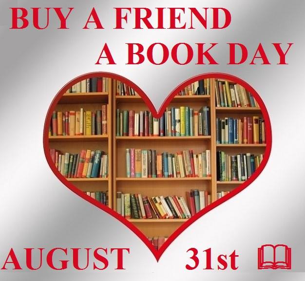 #giveaway winner's choice of 1 of my 4 books to celebrate Buy a Friend a Book Day August 31, 2021.