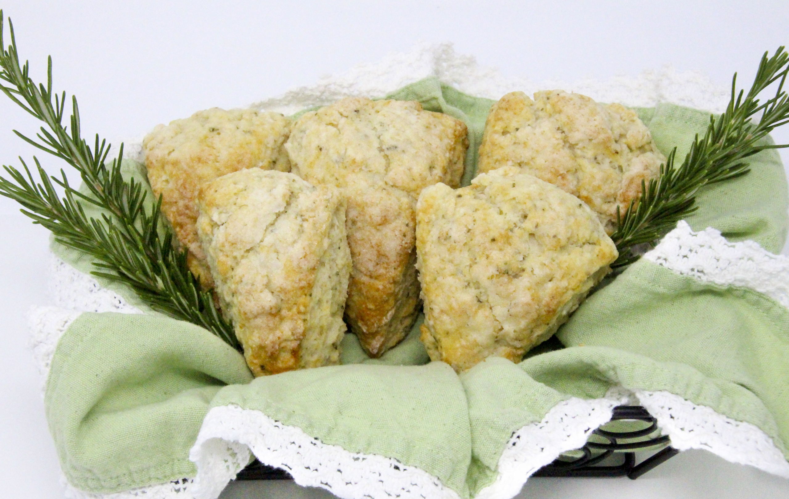 Flaky and rich, these scones contained just the right amount of rosemary while the lemon complemented and tempered the flavor. Recipe shared with permission granted by Maddie Day, author of NO GRATER CRIME.
