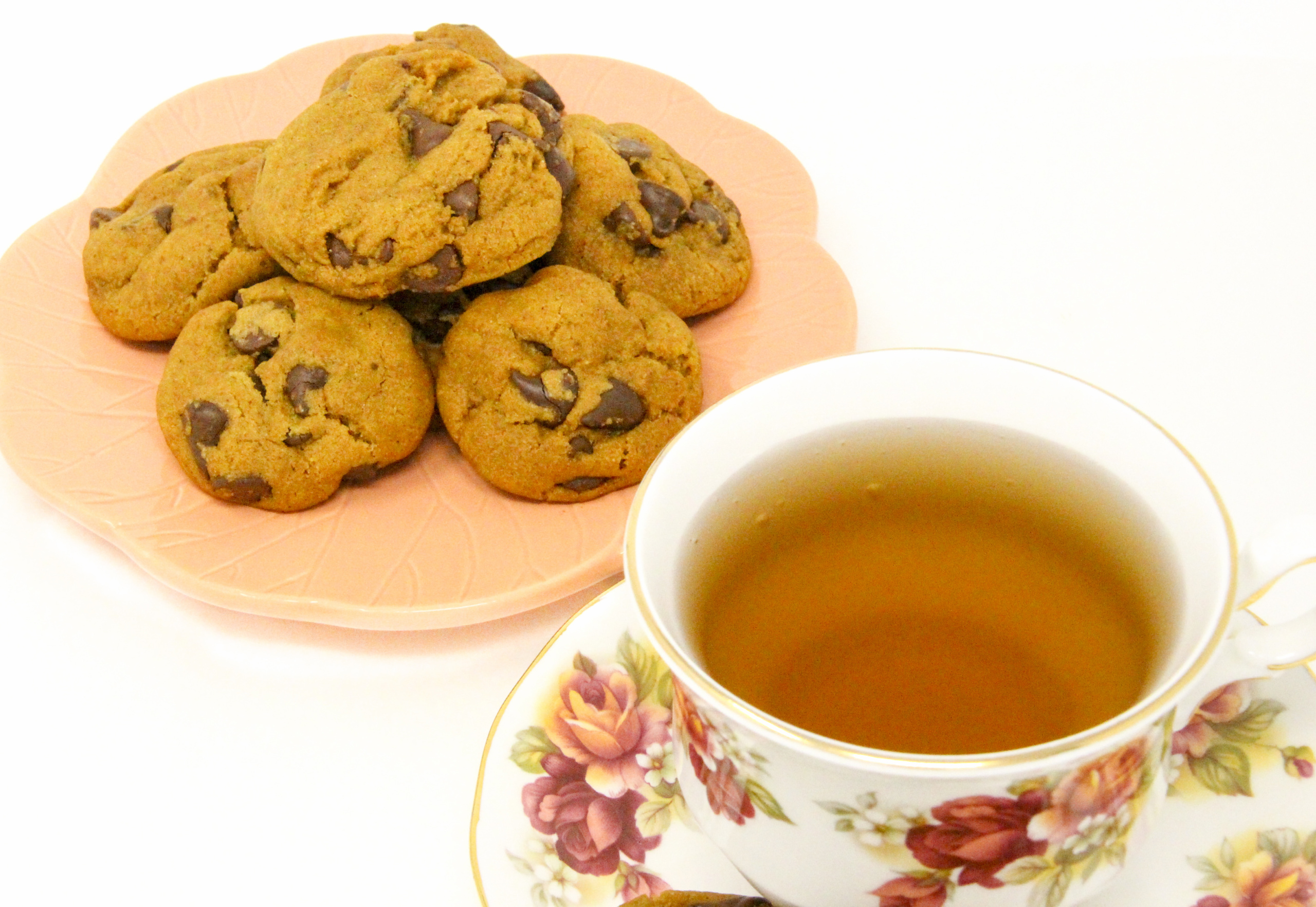 Gingerbread Chocolate Chip Cookies packs a wallop of flavor bringing to mind a cozy holiday feel. The soft gingerbread is filled with chocolate chips, so every bite is a flavor combination like none other. Recipe shared with permission granted by Debra Sennefelder, author of THE CORPSE IN THE GAZEBO.