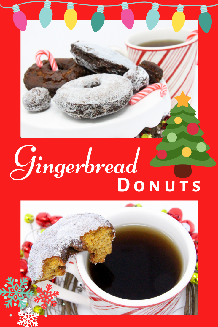 With the usual spices – ginger, cinnamon, nutmeg, and cloves – providing the gingerbread flavor, it's the addition of candied ginger that make these donuts Gingerbread Donuts outstanding. Recipe shared with permission granted by Ginger Bolton, author of DECK THE DONUTS. 
