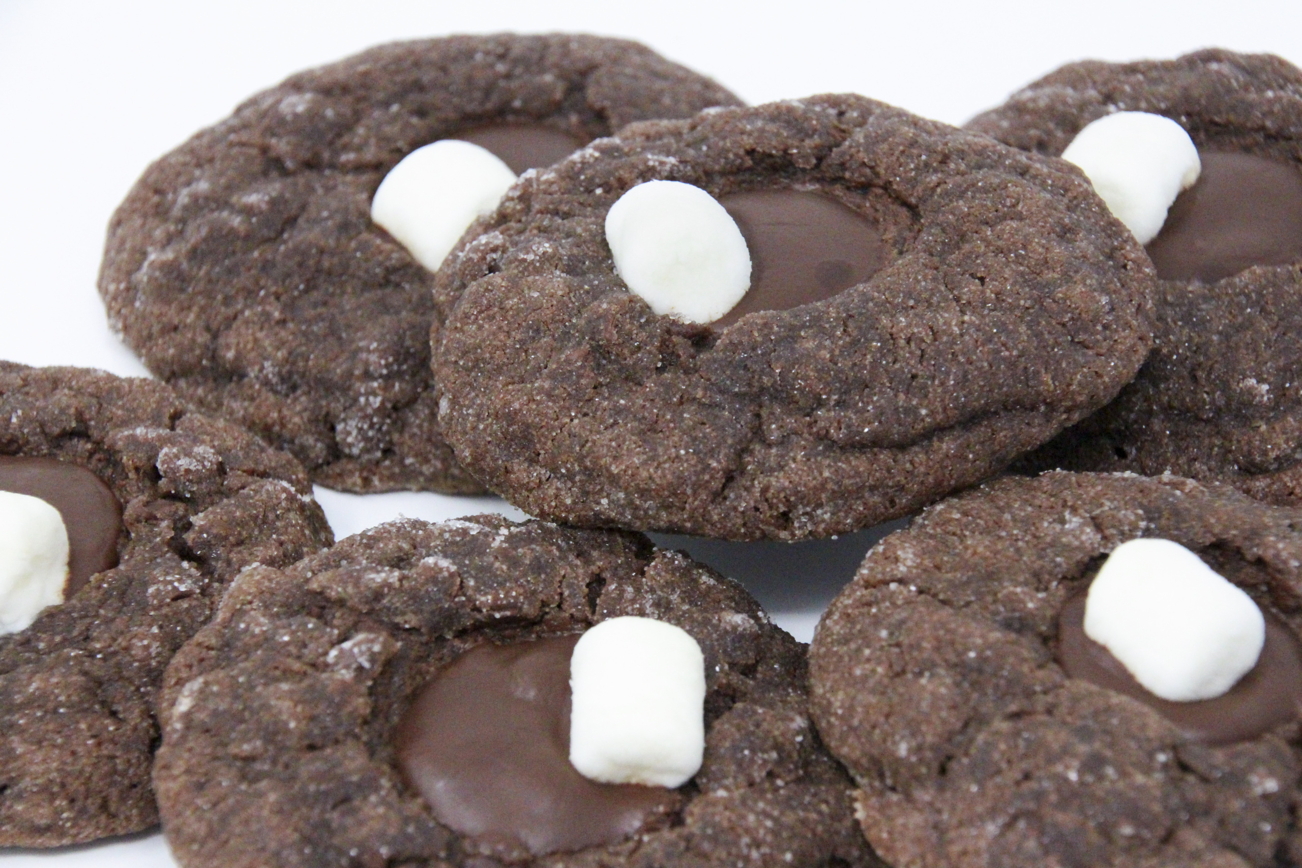 Rich chocolate cookies are topped with a chocolate wafer and a mini marshmallow. With caramel undertones from brown sugar and a bit of coffee to enhance the chocolate flavor, these cookies are sure to be a hit with Santa and his merry little elves! Recipe from FROSTED YULETIDE MURDER by Kim Davis.