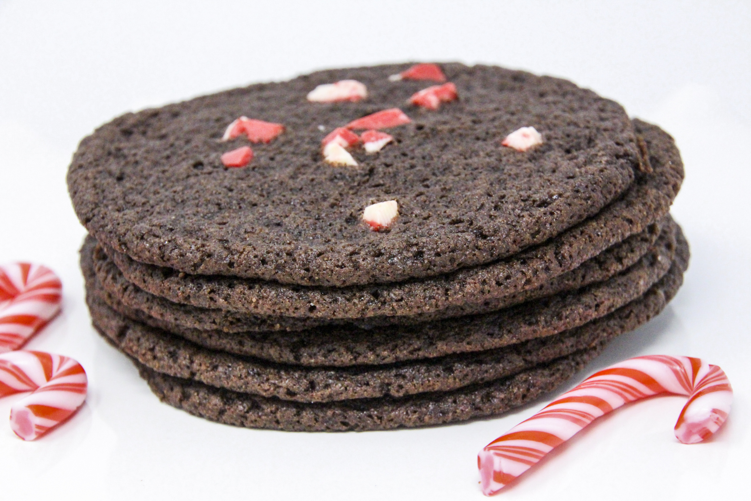 Santa's Favorite Chocolate Cookies are a bit soft and chewy on the inside and a little crisp around the edges. A sprinkle of coarse white sugar to mimic snow or a sprinkle of peppermint chips adds a festive flare. Recipe created by Cinnamon & Sugar for STARLIGHT AT MOONGLOW by Deborah Garner.