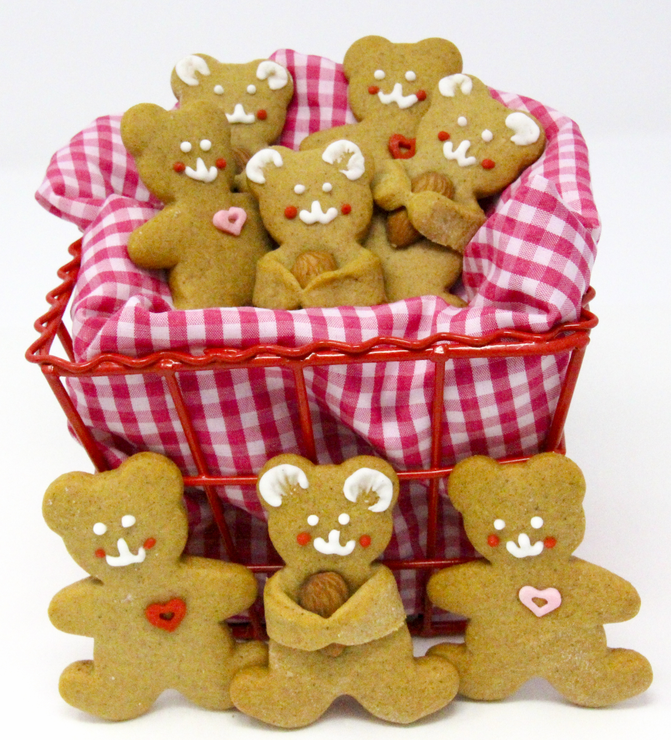 Using your favorite rollout cookie dough (or see my favorite sugar cookie recipe on the blog) these adorable teddy bears almond cookies have hugs to share! Recipe created by Cinnamon & Sugar for Meg Macy, author of Bear A Wee Grudge. 