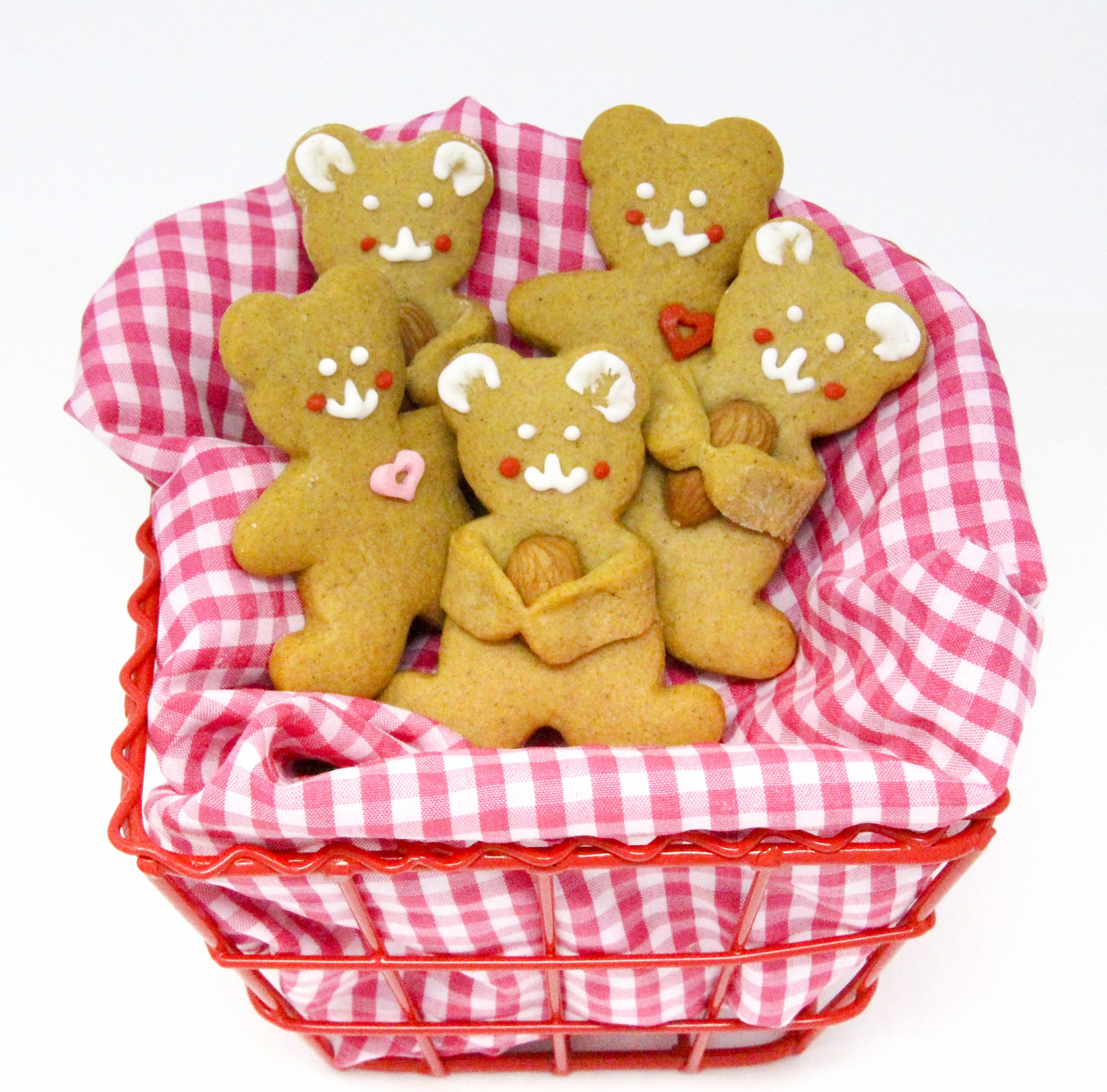 Using your favorite rollout cookie dough (or see my favorite sugar cookie recipe on the blog) these adorable teddy bears almond cookies have hugs to share! Recipe created by Cinnamon & Sugar for Meg Macy, author of Bear A Wee Grudge. 