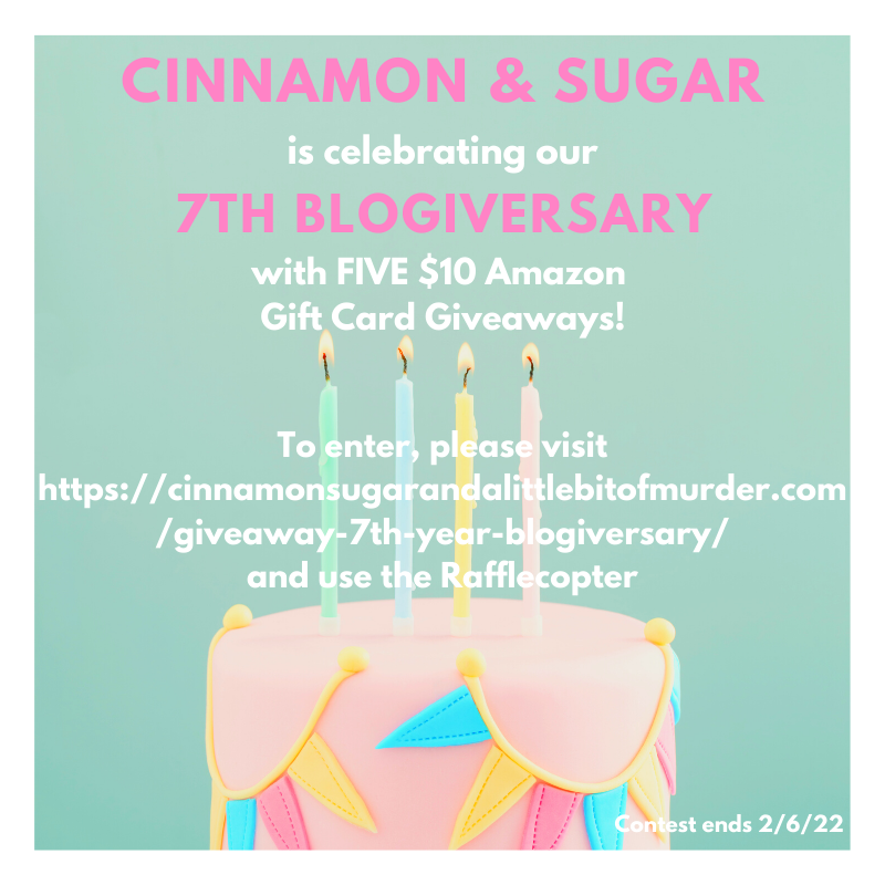 #giveaway To celebrate Cinnamon & Sugar's 7th Blogiversary, I'm giving away five $10 Amazon Gift Cards!