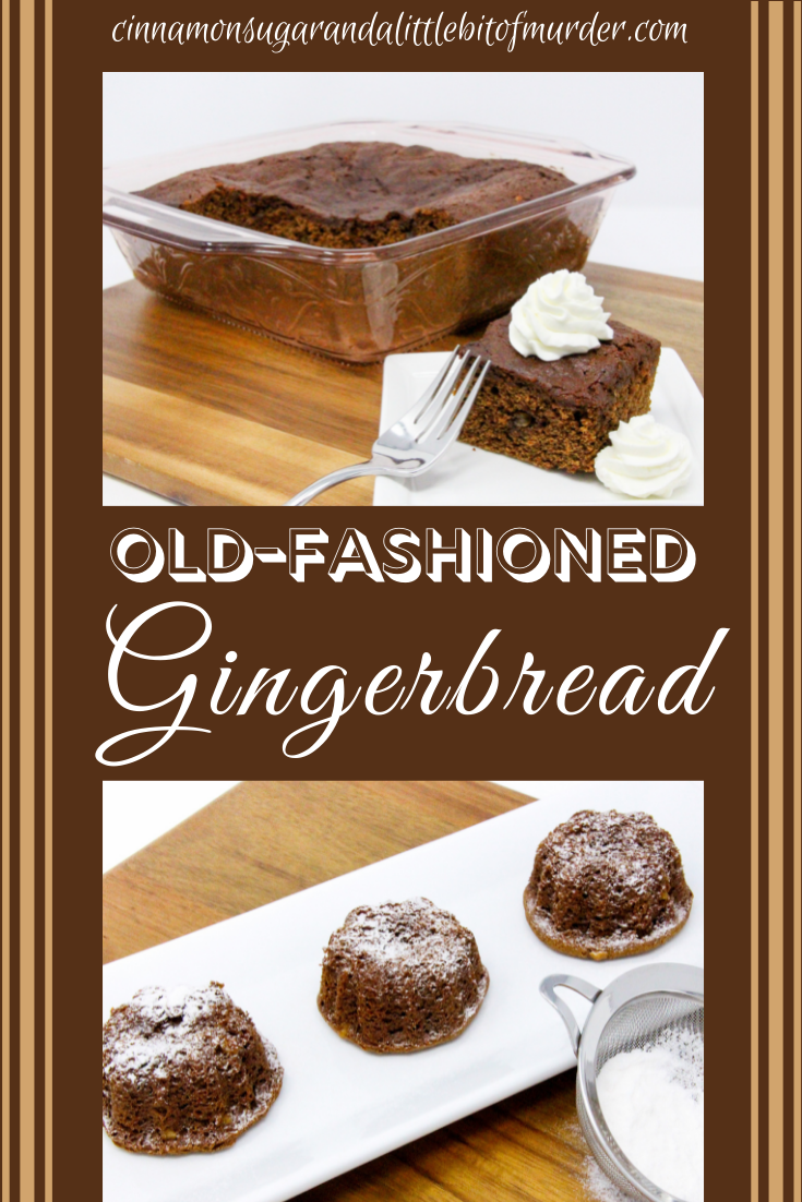 Easy to mix up and with a depth of flavor provided by crystallized ginger, Old-Fashioned Gingerbread is a delicious treat! Recipe shared with permission granted by Ellen Byron, author of BAYOU BOOK THIEF. 