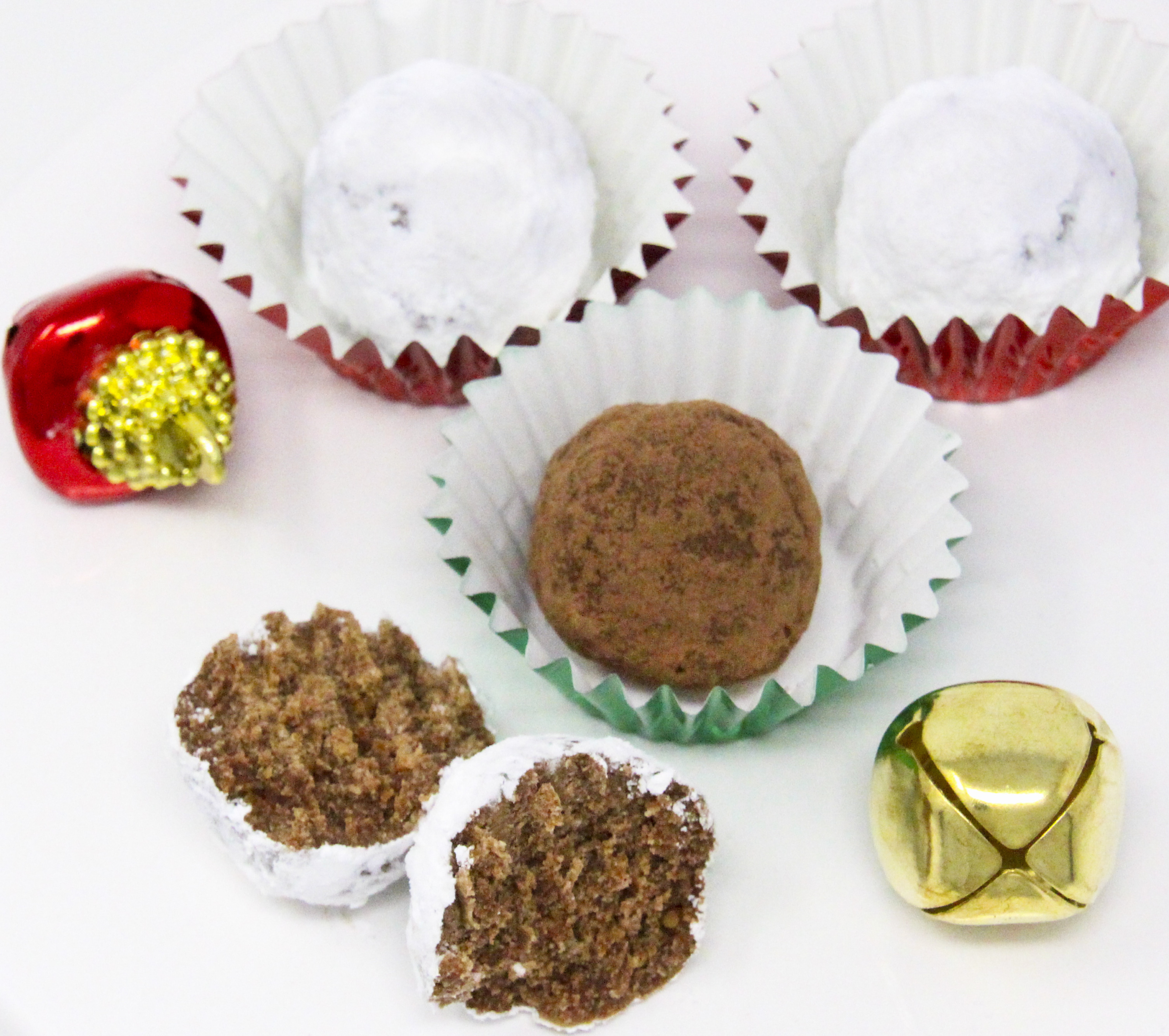 NoBake Rum Ball Cookies Cinnamon and Sugar