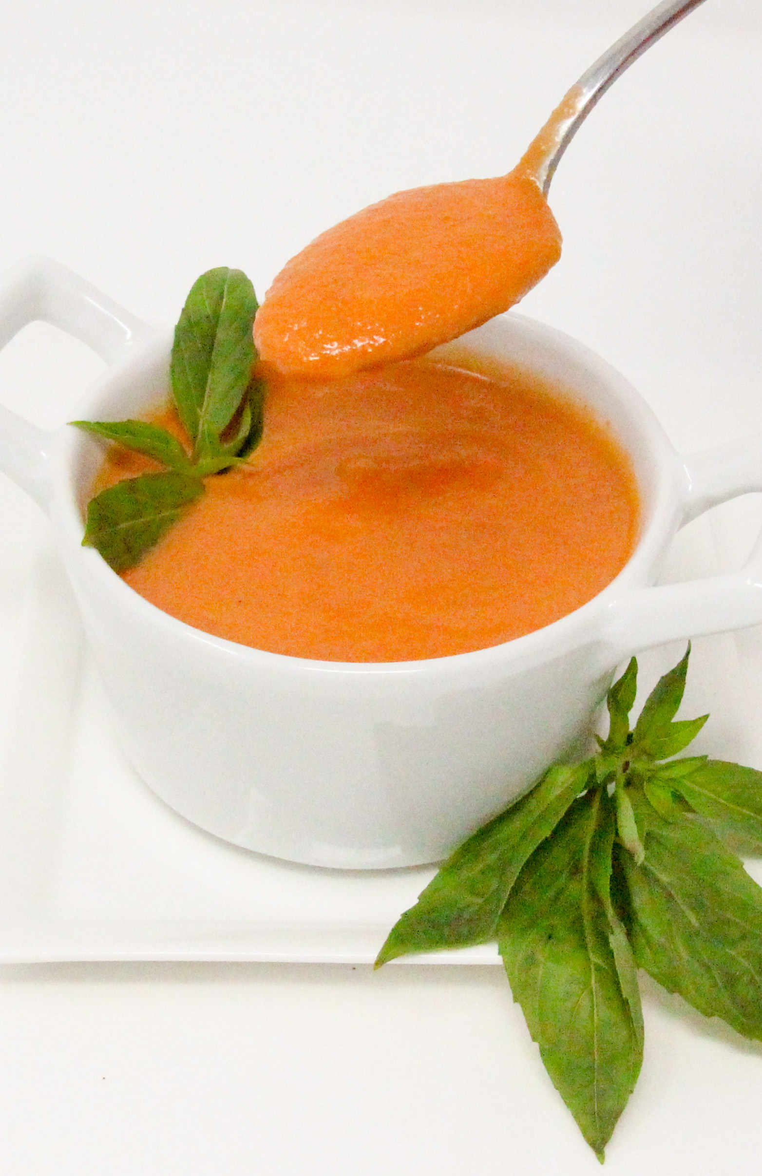 Grant's Tomato Soup uses canned San Marzano tomatoes, plus the addition of other fresh ingredients and sherry which elevates the flavor to yum. With a bit a cream, the added richness complements the tang of cheese in a grilled cheese sandwich. Recipe shared with permission granted by Linda Reilly, author of CHEDDER LATE THAN DEAD. 