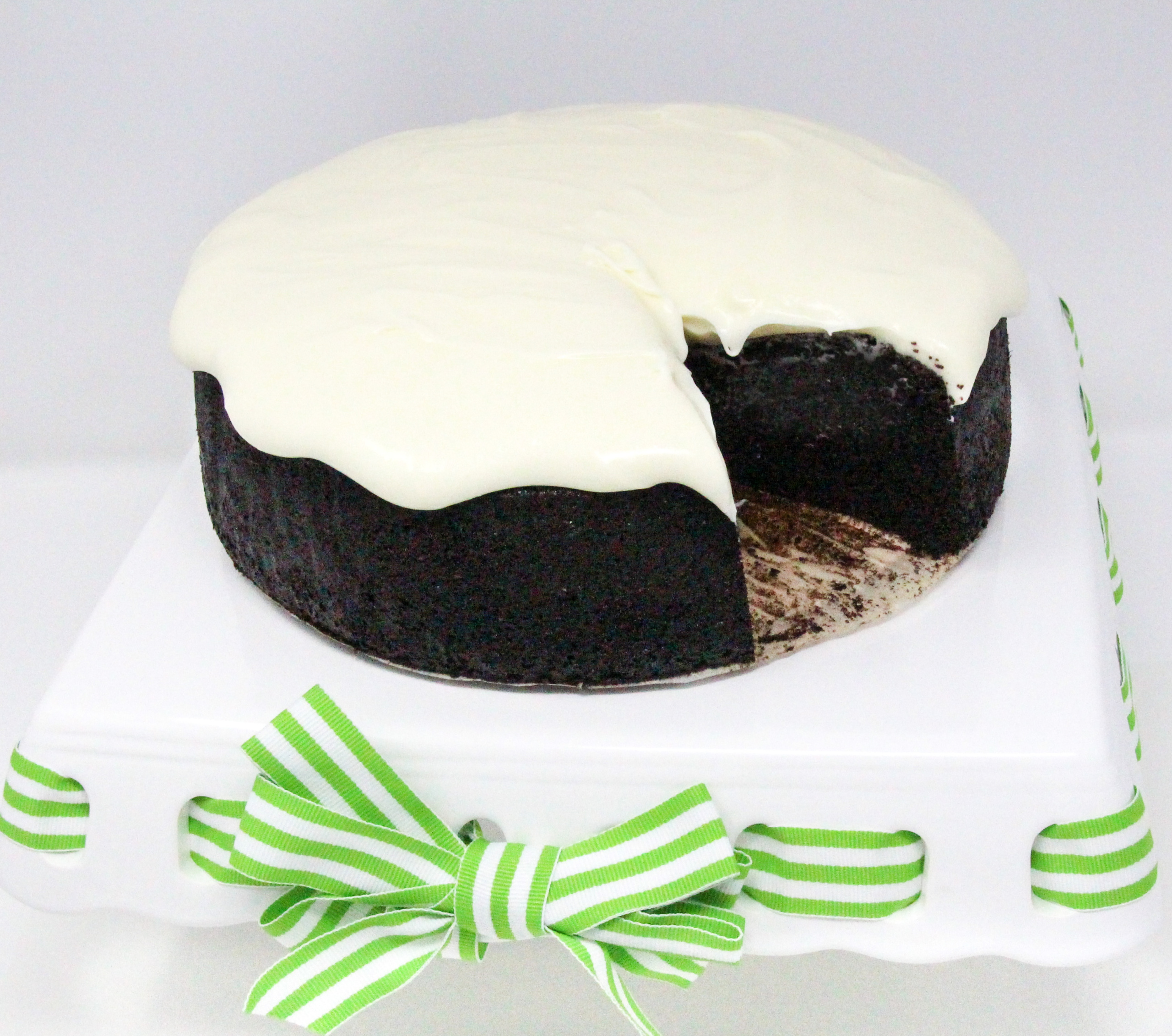 Ultra chocolaty, Chocolate Guinness Cake is moist and rich, thanks to a generous measure of cocoa, Guinness, and sour cream. Topped with tangy cream cheese frosting elevates the dessert to pure deliciousness. Recipe shared with permission granted by Carlene O'Connor, author of MURDER AT AN IRISH BAKERY. 