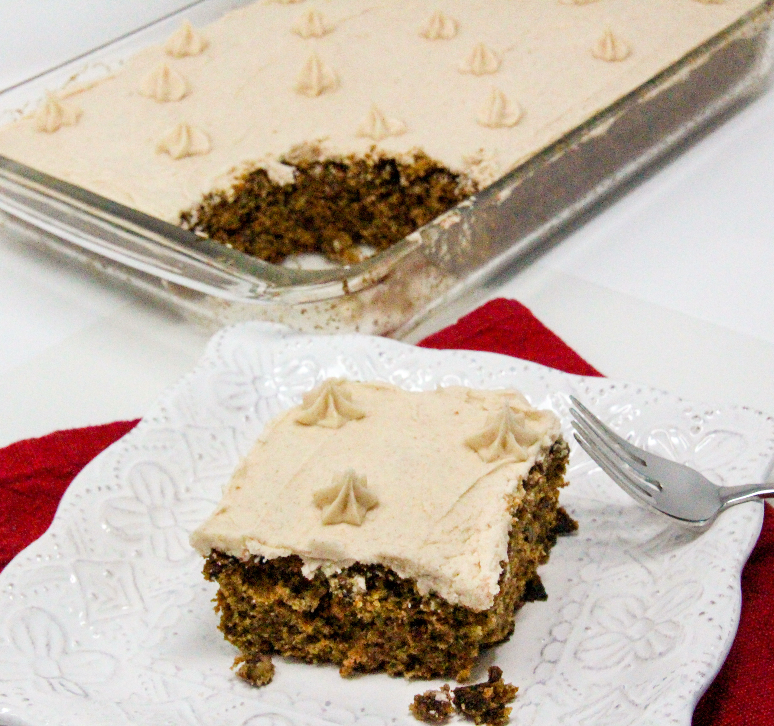 Samantha's Grandmother's Fig Cake is chockful of sweet figs and buttery pecans. This easy-to-make cake is topped with another layer of figgy frosting spiced with some cinnamon making it even more delicious! Recipe shared with permission granted by Michelle Hillen Klump, author of MURDER SERVED NEAT. 