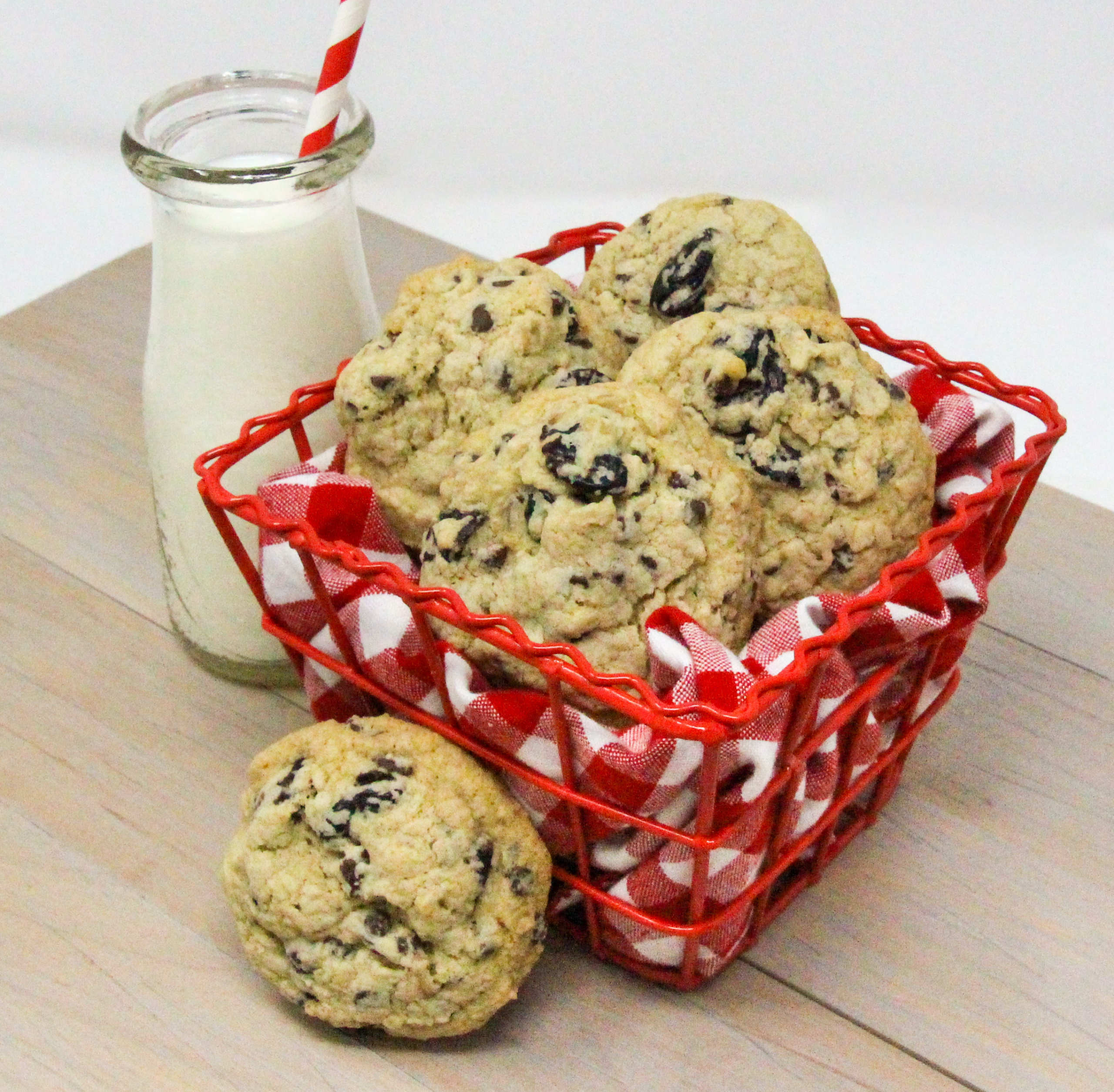 With a generous amount of cherries to balance the chocolate, and oatmeal to add an appealing texture, these hearty Cherry Chocolate Chip cookies are a special treat! Recipe shared with permission granted by Krista Davis, author of THE DIVA DELIVERS ON A PROMISE. 