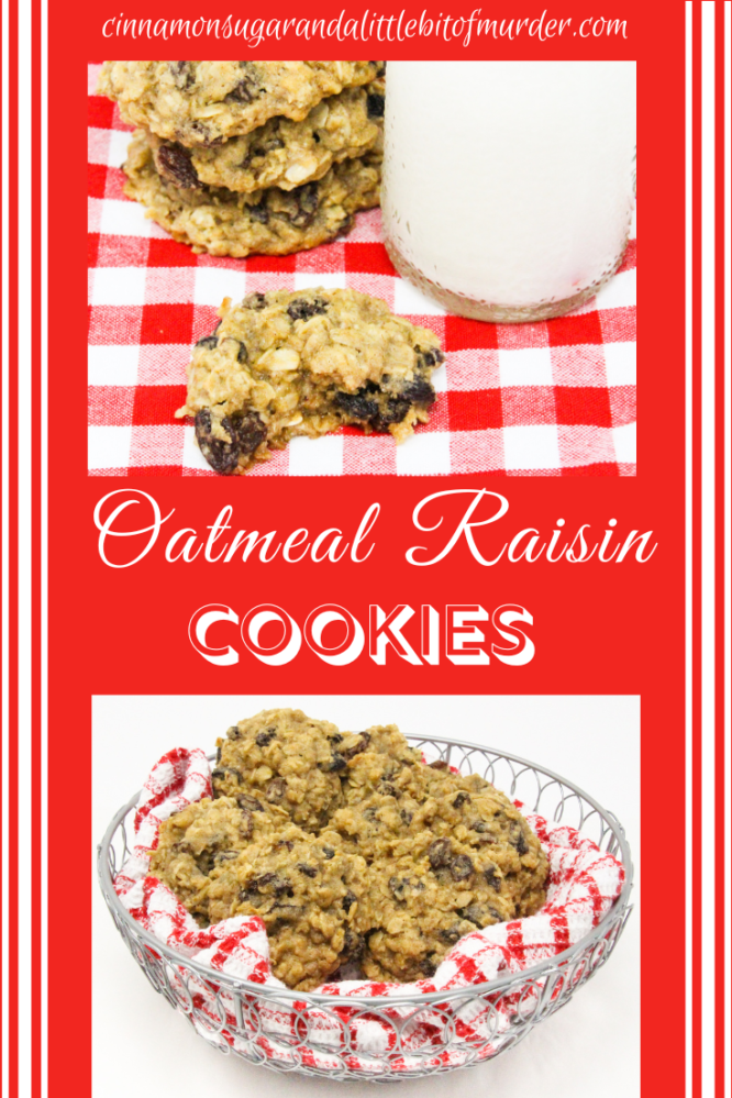 Oatmeal Raisin Cookies Cinnamon and Sugar