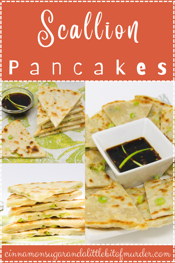 A few super simple ingredients and a hot skillet are all that's necessary to whip up delicious Scallion Pancakes. Recipe shared with permission granted by Jennifer J. Chow, author of HOT POT MURDER. 