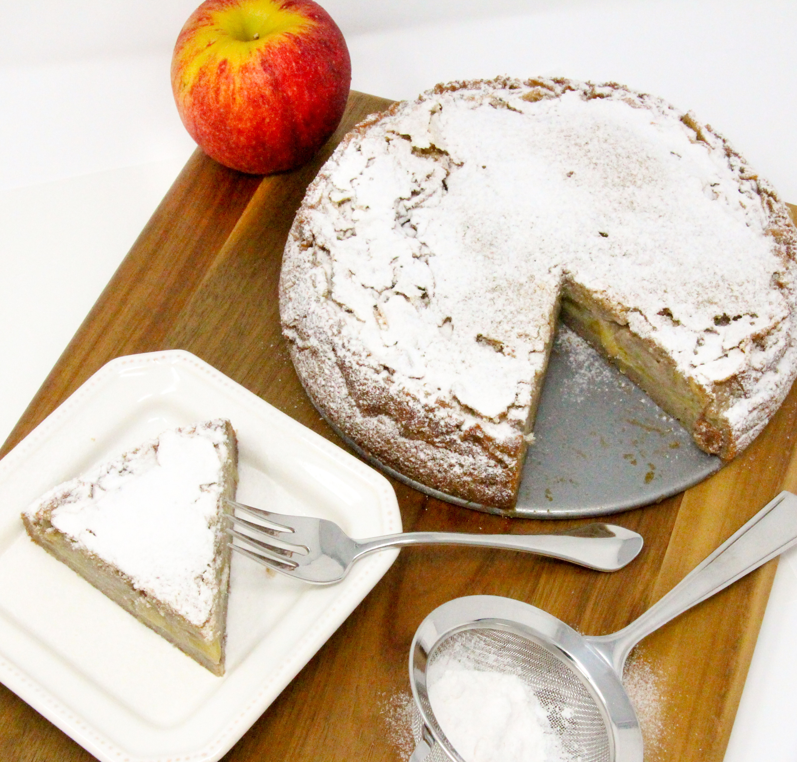 Apple Custard Cake- the perfect cake for your next Sunday coffee -