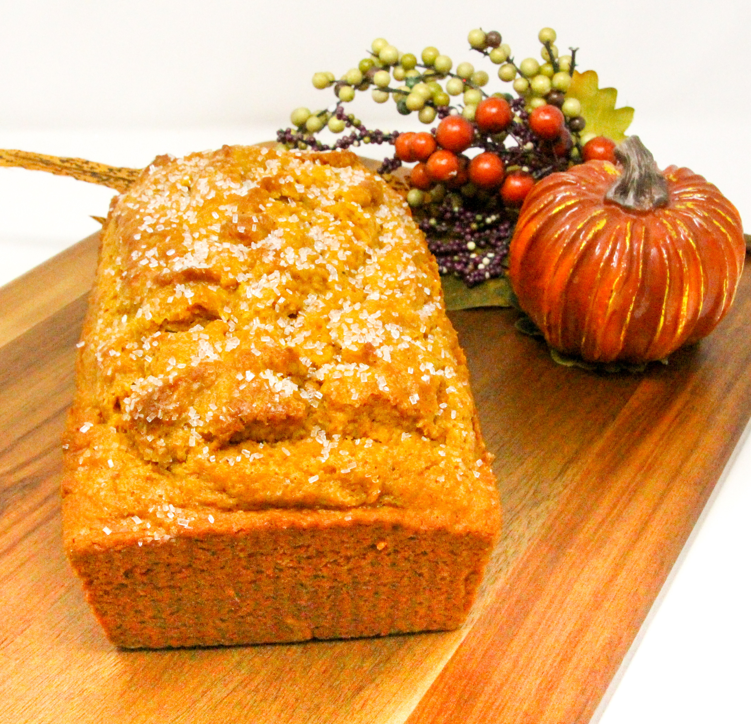 Golden Pumpkin Loaf is a super simple—perfect for kids to mix up—and the batter comes together in mere minutes with just the right ratio of sweetness and spices. Recipe shared with permission granted by Ellen Byron, author of FRENCH QUARTER FRIGHT NIGHT.