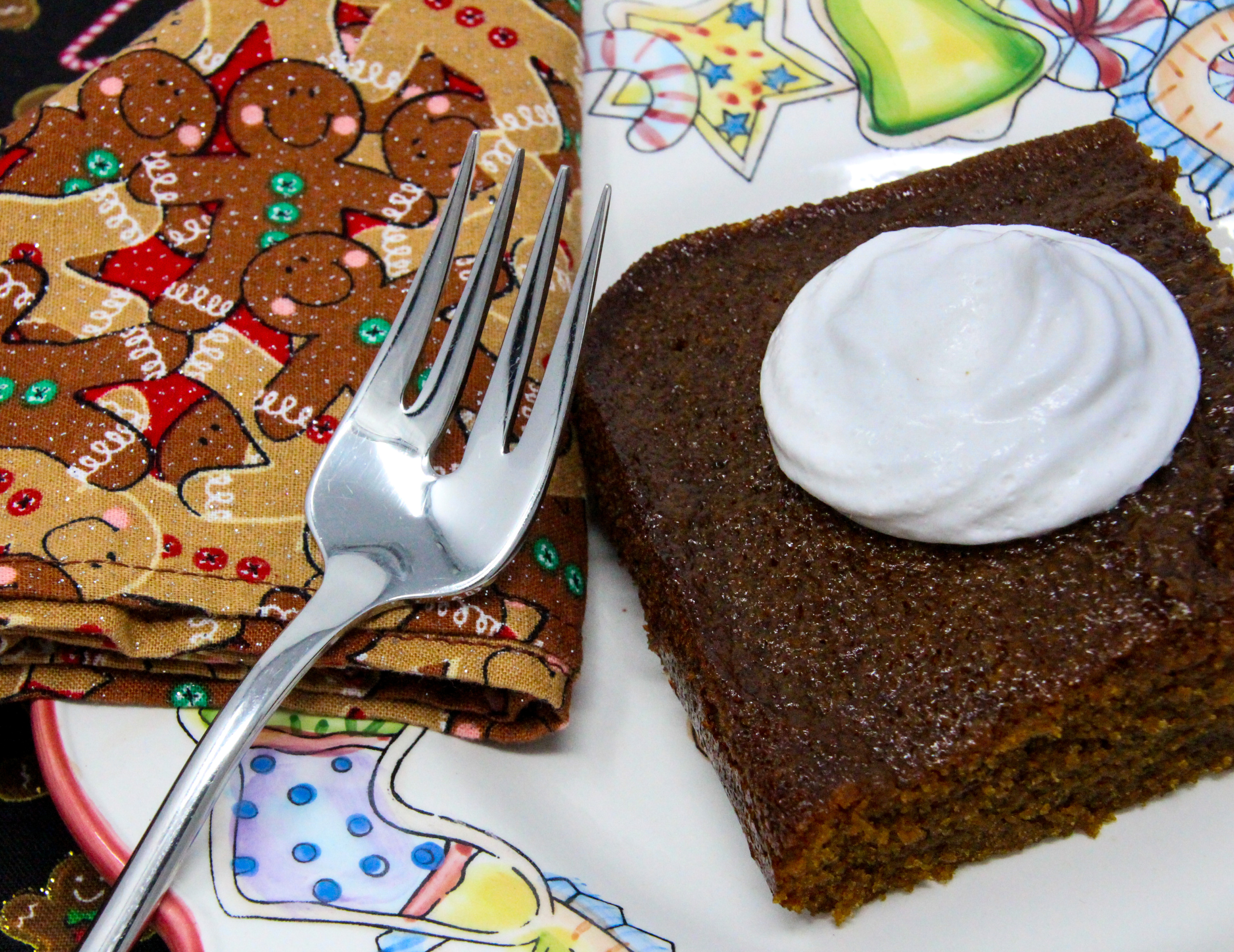 With a generous amount of spices and molasses, Mom’s Gingerbread is a dark, rich cake that captures the flavors of the holiday season perfectly. Recipe shared with permission granted by Lee Hollis, author of DEATH OF A GINGERBREAD MAN. 