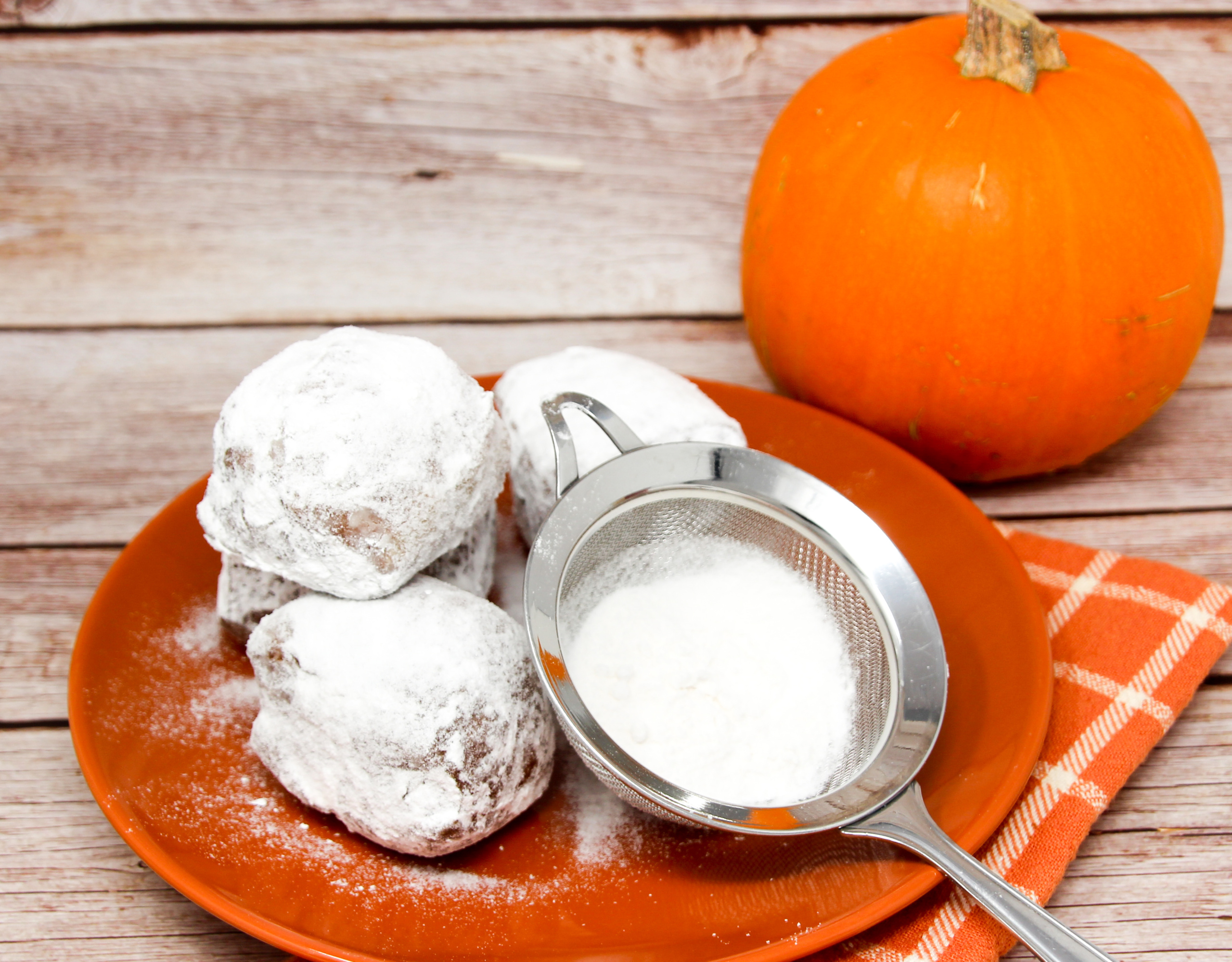 With the addition of a generous amount of pumpkin spice, these Blameless Pumpkin-Spice Swirl Beignets are definitely not short on flavor or enjoyment despite skim milk and only a small amount of butter being used. Recipe shared with permission granted by Ginger Bolton, author of BLAME THE BEIGNETS. 