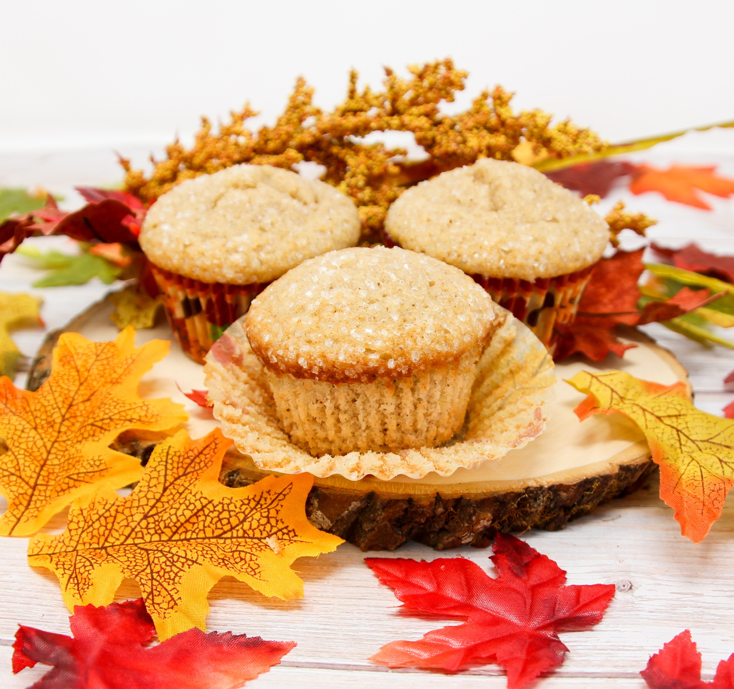 Apple Cider Muffins are chock full of flavor thanks to a generous amount of cinnamon and apple cider to keep it moist. Recipe shared with permission granted by Maddie Day, author of SCONE COLD DEAD.